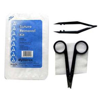 Suture Removal Kit with Littauer Scissors and Metal Forceps