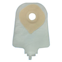 SecuriT USA 9" 1Piece Urinary Pouch Convex PreCut 3/4" Transparent FlipFlow Valve (includes 10 caps 1 Night Adapter)