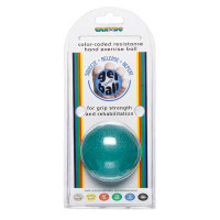 CanDo Gel Ball Hand Exerciser, Standard Circular, Blue Heavy