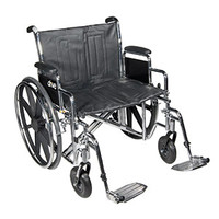 Silver Sport 2 16" Wheelchair with Silver Vein Finish, Detachable Full Desk Arms and Swingaway Foot Rests