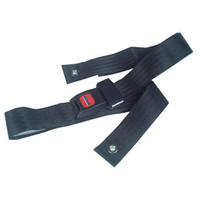 Wheelchair Seat Belt with Auto Style Closure 48", Black Nylon