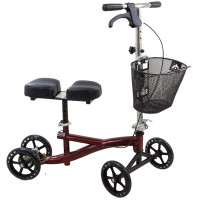 Knee Scooter with 8Hole Stem, Burgundy