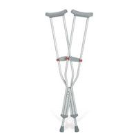 Guardian Red Dot Standard Adult Pushbutton Auxiliary Crutches 44"  52"