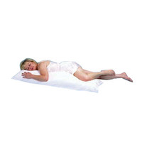 Body Pillow with Cover, 52" x 16", White