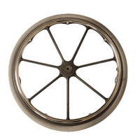Replacement 24" Rear Wheel with Chrome Handrim Assembly