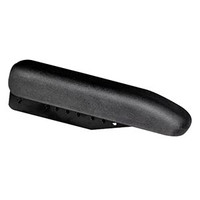 Desk Length Arm Pad, 121/4" x 25/8", Black Urethane