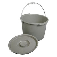 Pail with Sleeve and Lid for 6599 Commode