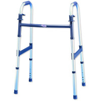 DualRelease Adult Paddle Walker with 5" Fixed Wheel