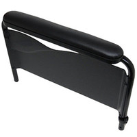 Removable Adjustable Height Conventional Full Length Armrest Kit Right, Black Satin