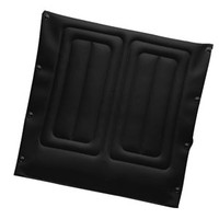 Seat Upholstery Kit, 18" x 20" Chair, Black Vinyl