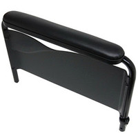 Removable Fixed Height Conventional Full Length Armrest Kit Right, Black Vinyl Upholstery