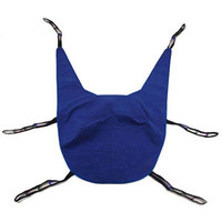 Reliant Divided Leg Sling with Head Support, XLarge, Blue, Polyester/Nylon