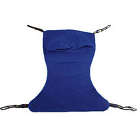 Reliant Full Body Solid Fabric Sling without Commode Opening, XLarge, Blue, Polyester/Nylon