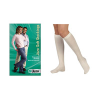 Juzo Soft KneeHigh, 2030, Full Foot, Short, White, Size 4