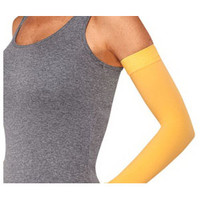 Juzo Soft Arm Sleeve with Silicone Border, 2030, Regular, Mango, Size 1