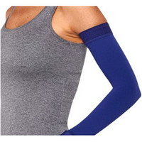 Juzo Soft Arm Sleeve with Silicone Border, 2030, Regular, Midnight, Size 1