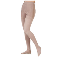 ThighHigh with Silicone Border, 3040 mmHg, Regular, Full Foot, Chestnut, Size 2