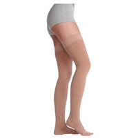 Juzo Soft ThighHigh with Silicone Border, 3040, Regular, Open, Beige, Size 4