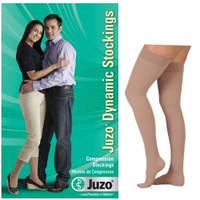 Dynamic ThighHigh with Silicone Border, 3040, Full Foot, Beige, Size 1