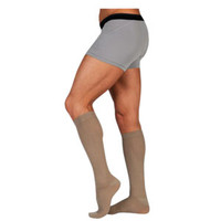 Juzo Dynamic Cotton for Men KneeHigh, 2030, Full Foot, Khaki, Size 3
