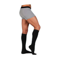 Juzo Dynamic Cotton for Men KneeHigh, 3040, Full Foot, Short, Black, Size 3