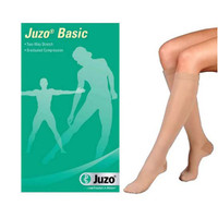 JUZO Basic KneeHigh, 2030, Full Foot, Beige, Size 4
