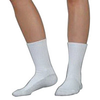 Silver Sole Support Sock, 1216 mmhg, Large, White