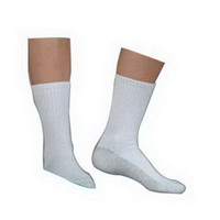 Silver Sole Support Sock,1216mmhg,Medium,Crew,Wht
