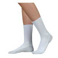 Silver Sole KneeHigh Socks, 1216, White, XLarge