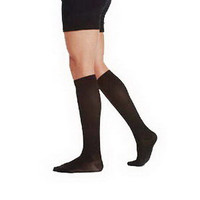 Knee High Cotton Sock,1520,Full Foot,Size 5,Black