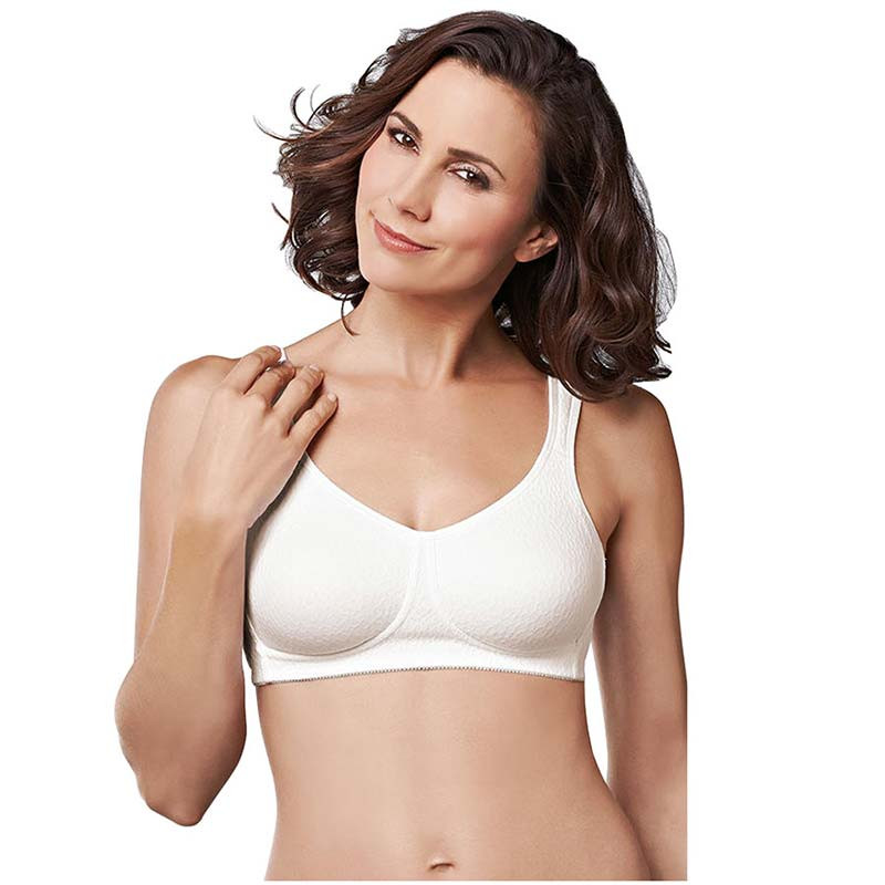 Amoena Mona WireFree Bra, Soft Cup, Size 40B, White Ref