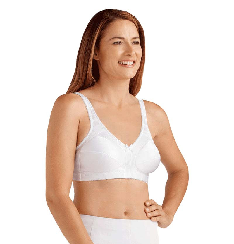 Amoena Ava WireFree Bra, Soft Cup, Size 40C, White Ref# 5211540CWH - MAR-J  Medical Supply, Inc.