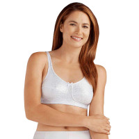 Amoena Dorothy Wire-Free Bra, Soft Cup, Size 40C, Pearl Beige Ref