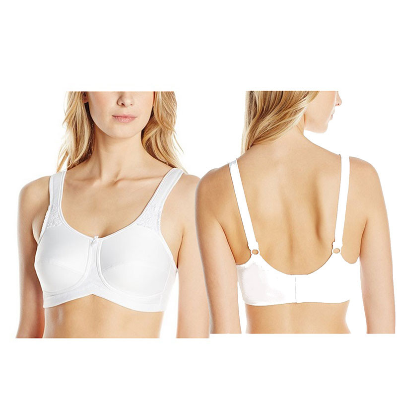 Amoena Kelly WireFree Bra, Soft Cup, Size 38D, White Ref