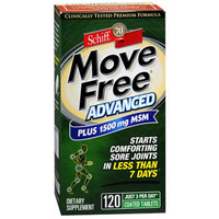 Schiff Move Free Advanced Plus 1500 mg MSM Tablets (120 Count)