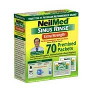 NeilMed Sinus Rinse Hypertonic Packets for Soothing Saline Nasal Rinse (70 Count)