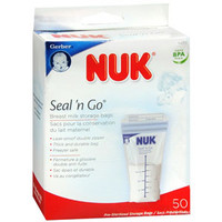 Nuk Seal `n Go Breast Milk Storage Bags & Disposable Bottle Liners (50 Count)