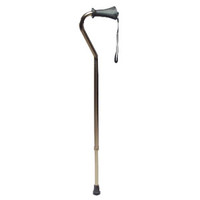 Lumex Adjustable Offset Cane, 31"  39", Ortho Ease Standard Length, Bronze