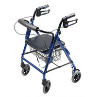 Lumex Walkabout Four Wheel Hemi Rollator, 231/2" x 211/2", Royal Blue