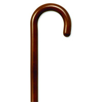 Tourist Handle Cane, Natural Stain, 36"  37"
