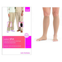 Mediven Plus Calf with Top Band, 3040, Open, Beige, Size 4