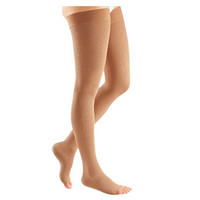 Mediven Comfort ThighHigh with Silicone Band, 3040, Open, Natural, Size 2