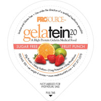 Prosource Gelatin 20 Fruit Punch Protein, 4 oz. Cup,  88 Cal