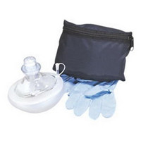 CPR Micromask, Reusable, Clear, Blue Pouch