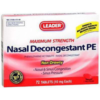 Leader Nasal Decongestant PE Tablets 10 mg (18 Count)
