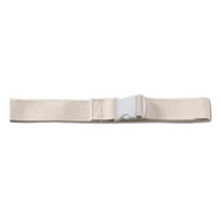 Gait Belt, Plastic Buckle, White, 54"