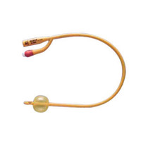 Gold 2Way SiliconeCoated Foley Catheter 14 Fr 30 cc
