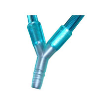 YConnector with Two 2 ft. Bonded Green Tube, with Ribbed End Fittings