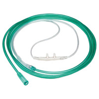 Adult HighFlow Cannula with Facepiece, Green, 7'