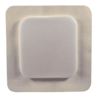 MediPlusComfort Foam Border Ag Island Sacral Dressing, 8.7" x 8.7", Pad Size 5.0" x 5.7"